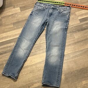 True Religion Blue Denim Jeans Relaxed Slim